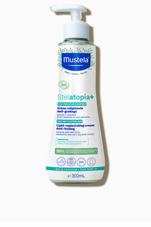 Creme Reparador para Bebés Mustela Stelatopia+ Bio 300 ml