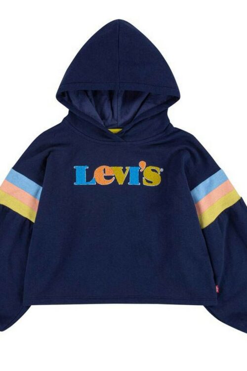Camisola Infantil Levi’s  Full Sleeve High Rise Azul escuro