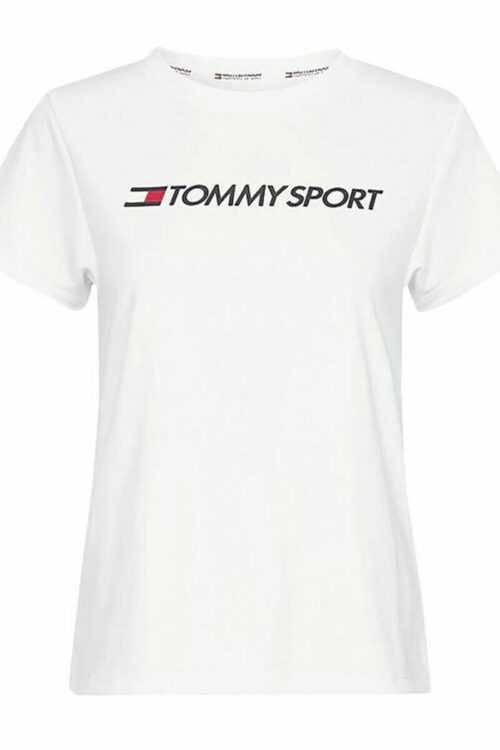 Camisola de Manga Curta Homem Tommy Hilfiger Logo Chest Branco