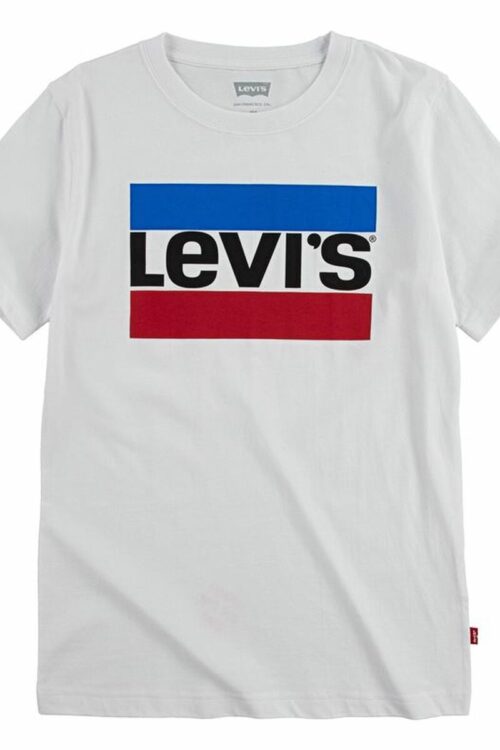 Camisola de Manga Curta Criança Levi’s Sportswear Logo Branco